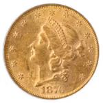 1876-S $20 Liberty PCGS AU58