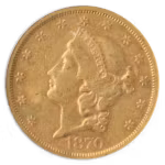 1870-S $20 Liberty NGC XF45