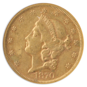 1870-S $20 Liberty NGC XF45