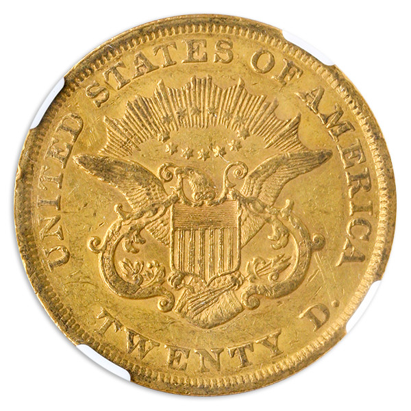 1857 $20 Liberty NGC AU55 CAC + 1857 $20 Liberty NGC AU55 CAC +