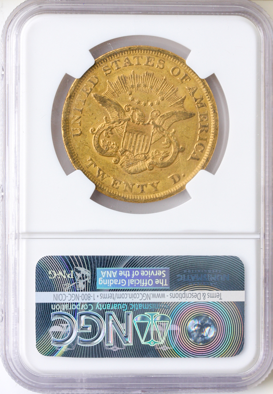 1857 $20 Liberty NGC AU55 CAC + 1857 $20 Liberty NGC AU55 CAC +