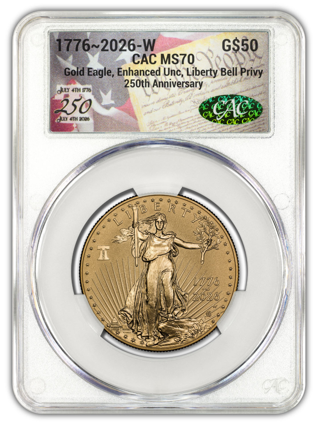 2026-W 1oz Gold Eagle CACG Bur 2026-W 1oz Gold Eagle CACG Bur