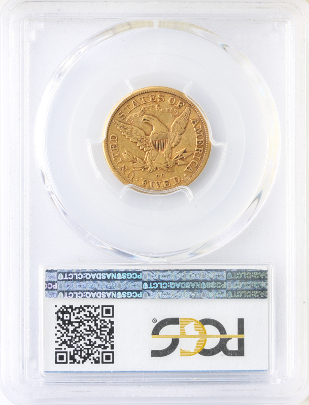 1879-CC $5 Liberty PCGS VF35 CAC