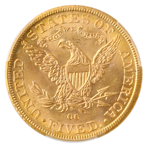 1891-CC $5 Liberty CACG MS64 1891-CC $5 Liberty CACG MS64