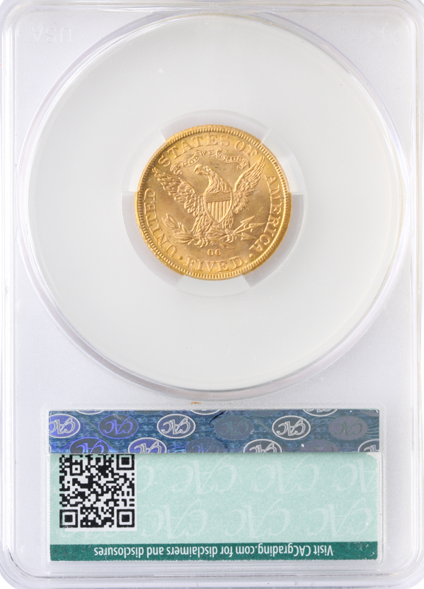 1891-CC $5 Liberty CACG MS64 1891-CC $5 Liberty CACG MS64