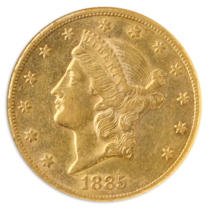 1885-CC $20 Liberty NGC AU55 CAC