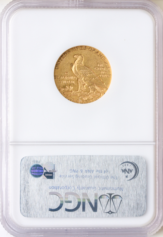 1911-D $5 Indian Gold Coin NGC About Uncirculated 53(AU53) 1911-D $5 Indian Gold Coin NGC About Uncirculated 53(AU53)