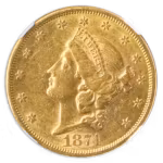 1874-S $20 Liberty NGC AU55 CAC