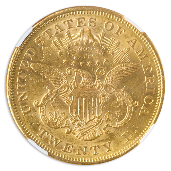 1874-S $20 Liberty NGC AU55 CAC 1874-S $20 Liberty NGC AU55 CAC