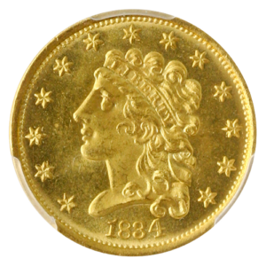 1834 $2.50 Classic PCGS MS66 CAC +