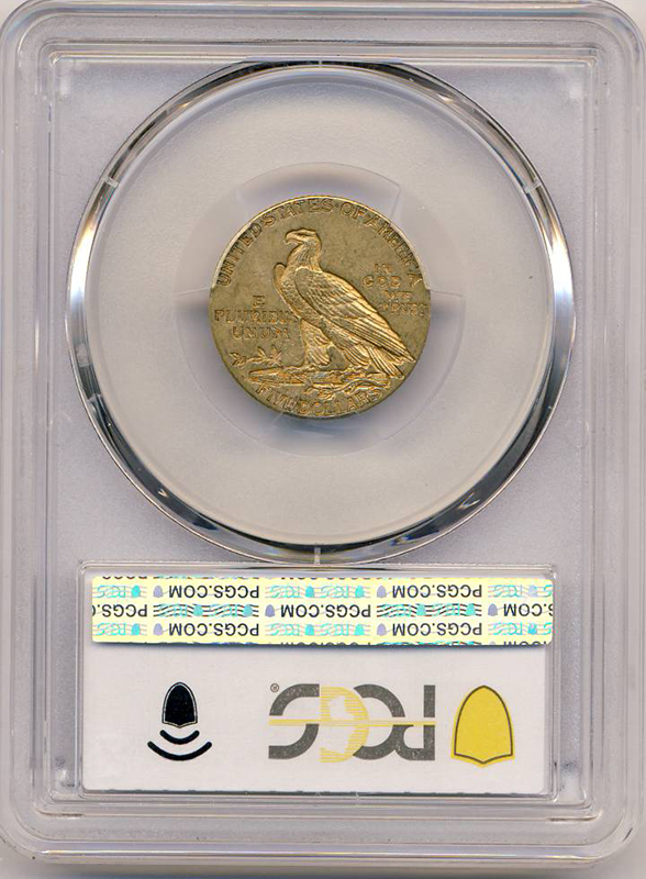 1909-O $5 Indian PCGS AU50 CAC 1909-O $5 Indian PCGS AU50 CAC