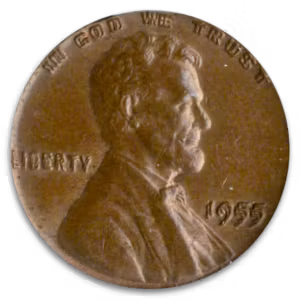 1955 Lincoln Cent Double Die Brown PCGS MS63 CAC