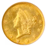 $1 GOLD 1849 TY1 PCGS