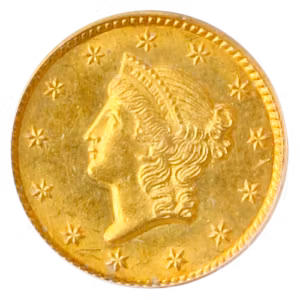 $1 GOLD 1849 TY1 PCGS