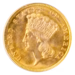 $3 GOLD 1854 PCGS