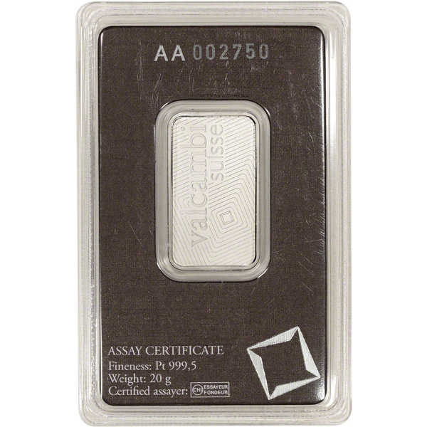 20 Gram Platinum Bar 20 Gram Platinum Bar