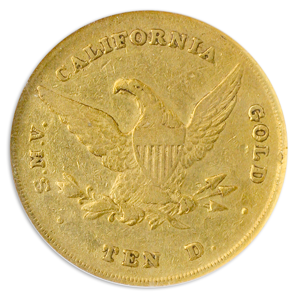 1852 $10 Wass Molitor Large Head NGC AU55 1852 $10 Wass Molitor Large Head NGC AU55