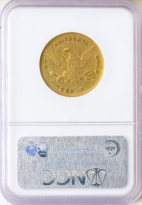 1852 $10 Wass Molitor Large Head NGC AU55 1852 $10 Wass Molitor Large Head NGC AU55