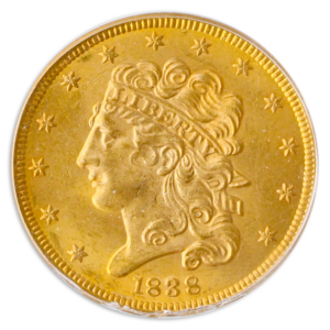 $5 CLASSIC 1838 PCGS
