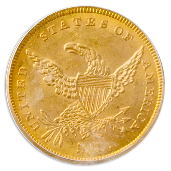 $5 CLASSIC 1838 PCGS $5 CLASSIC 1838 PCGS