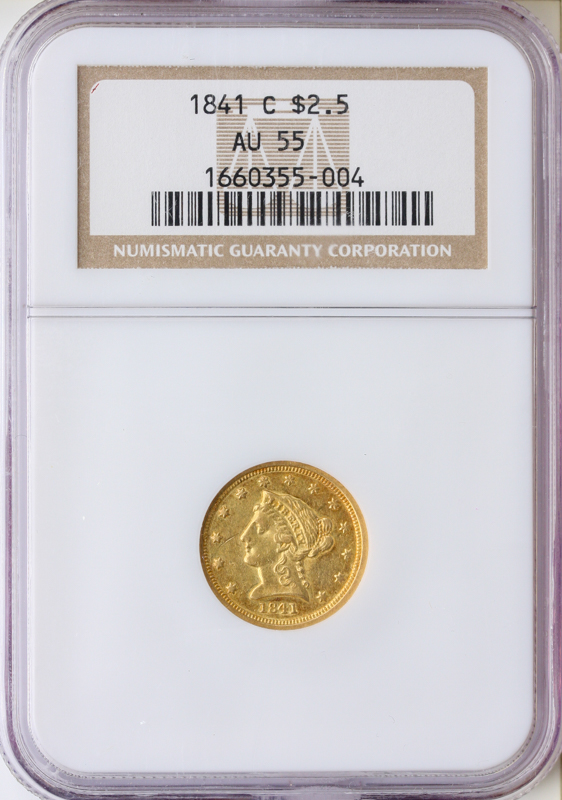 1841-C $2 1/2 Liberty NGC AU55