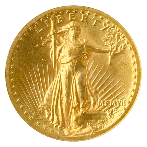 1907 $20 Saint Gaudens High Relief Wire Edge NGC MS62 1907 $20 Saint Gaudens High Relief Wire Edge NGC MS62