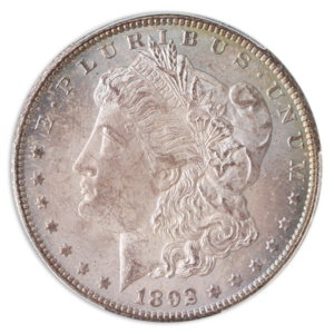 1892-CC Morgan $1 CACG MS65