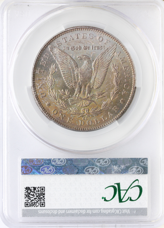 1892-CC Morgan $1 CACG MS65