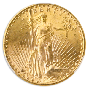 1927 $20 Saint Gaudens CACG MS66