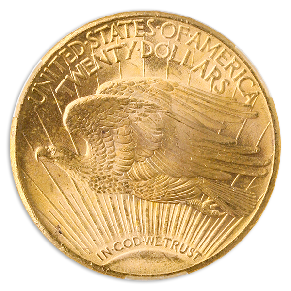 1927 $20 Saint Gaudens CACG MS66