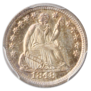 1848-O Seated Liberty Half DIme PCGS MS66 CAC