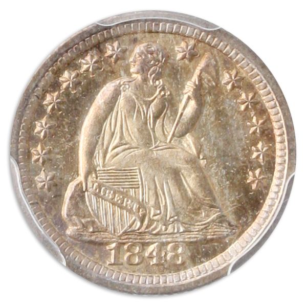 1848-O Seated Liberty Half DIme PCGS MS66 CAC 1848-O Seated Liberty Half DIme PCGS MS66 CAC