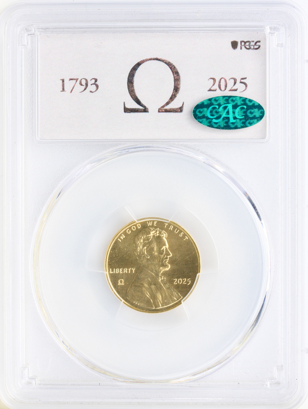 2025 1C Omega Privy Gold 24-Karat MS69 CAC #84