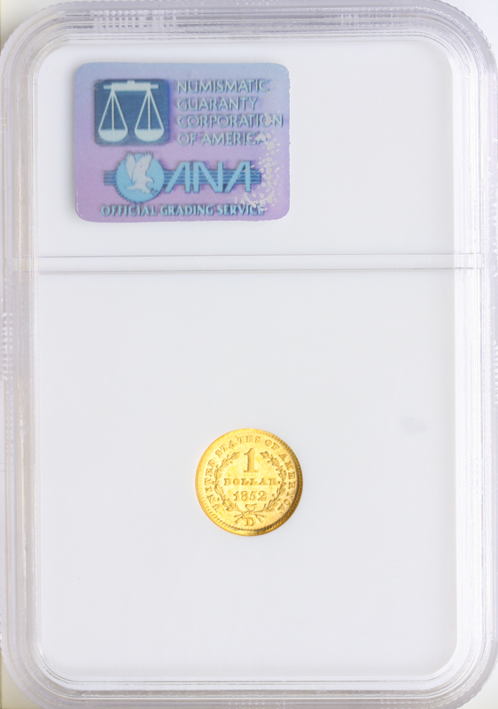 1852-D $1 Gold Type 1  NGC MS61