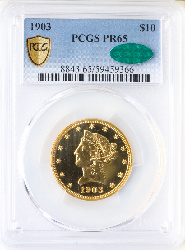 1903 $10 Liberty PCGS PR65 CAC 1903 $10 Liberty PCGS PR65 CAC