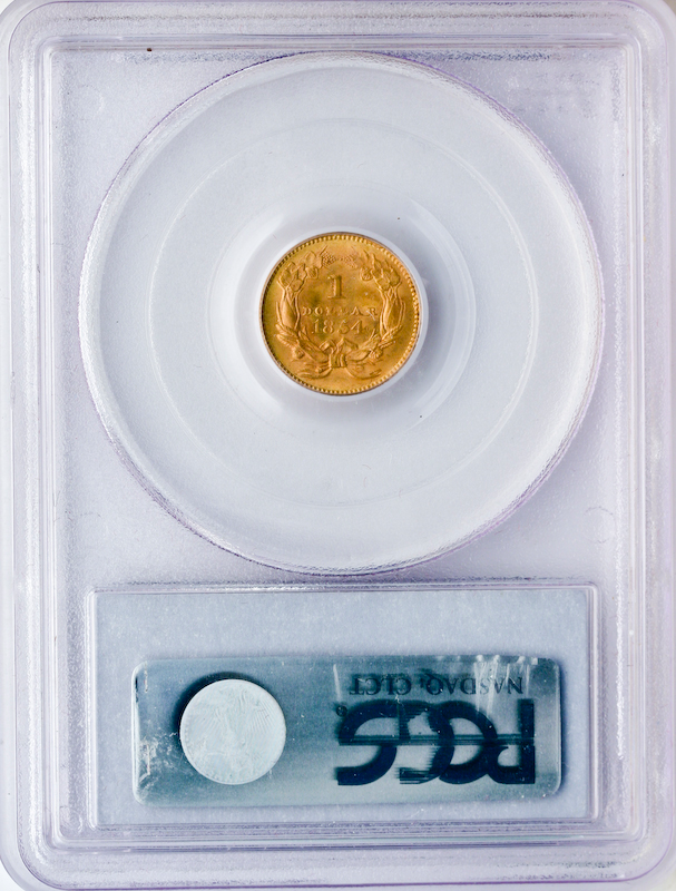 1854 Ty 2 Gold $1 PCGS MS64