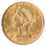 1883 $5 Liberty PCGS MS65 CAC