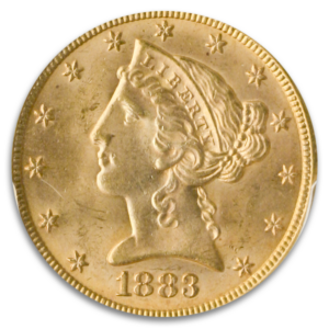 1883 $5 Liberty PCGS MS65 CAC