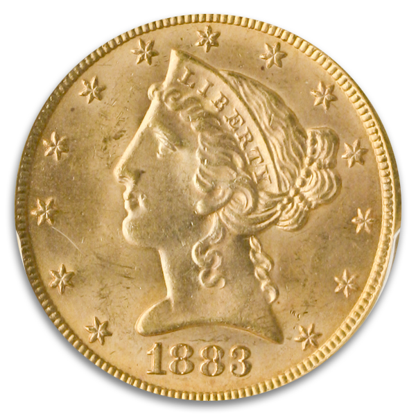 1883 $5 Liberty PCGS MS65 CAC 1883 $5 Liberty PCGS MS65 CAC