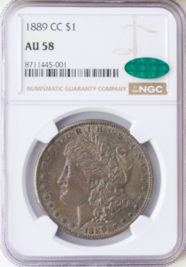 1889-CC $1 Morgan NGC AU58 CAC