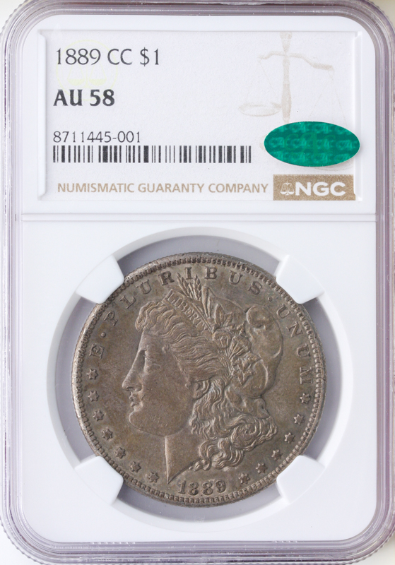 1889-CC Morgan $1 NGC AU58 CAC
