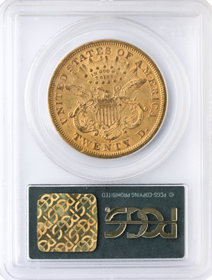 1869-S $20 Liberty PCGS AU50