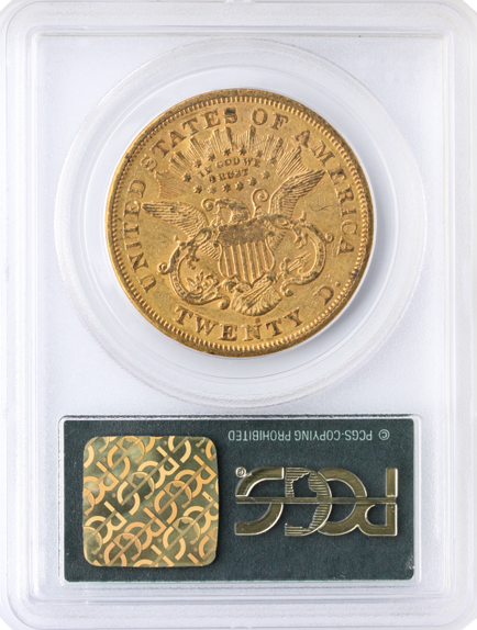 1869-S $20 Liberty PCGD AU50 CAC 1869-S $20 Liberty PCGD AU50 CAC