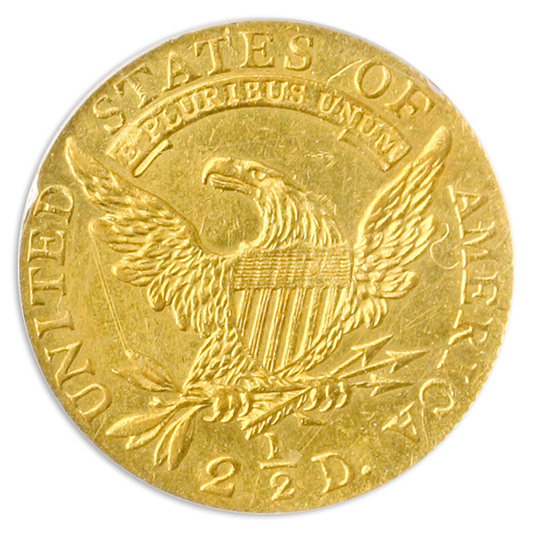 1808 $2 1/2 Capped Bust Quarter Eagle PCGS MS61 1808 $2 1/2 Capped Bust Quarter Eagle PCGS MS61