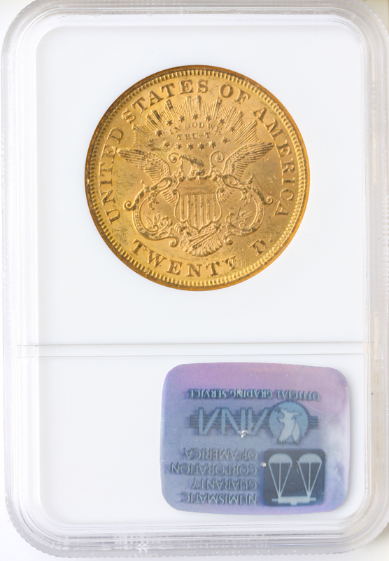 1873 $20 Liberty Open 3 NGC AU58 1873 $20 Liberty Open 3 NGC AU58