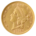 1870-S $20 Liberty NGC Au50