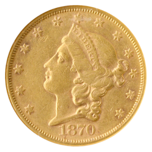 1870-S $20 Liberty NGC Au50