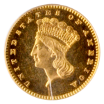 1879 $1 Gold Type 3 PCGS MS66