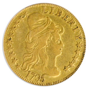 1795 $5 Draped Bust Small Eagle PCGS VF35 CAC