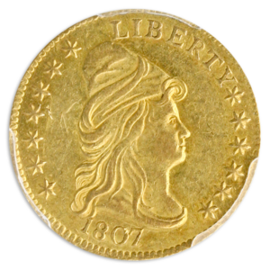 1807 $2 1/2 Draped Bust PCGS MS61 CAC
